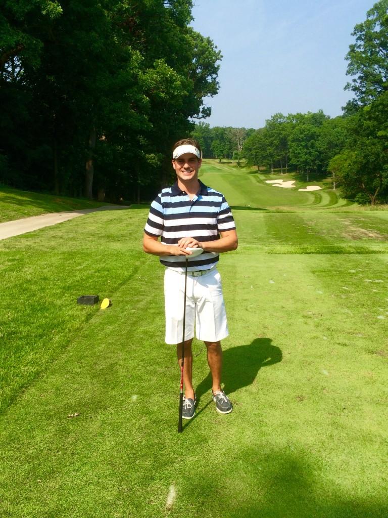 Free Golf For Life winner, David Yankovich at University of Maryland Golf Club in College Park, MD.