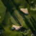 Aerial shot of a golf course